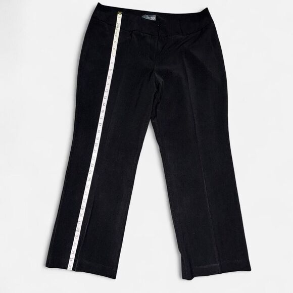 Covington Black High-Waisted Straight-Leg Tailored Trousers (14 PETITE) - Picture 2 of 7